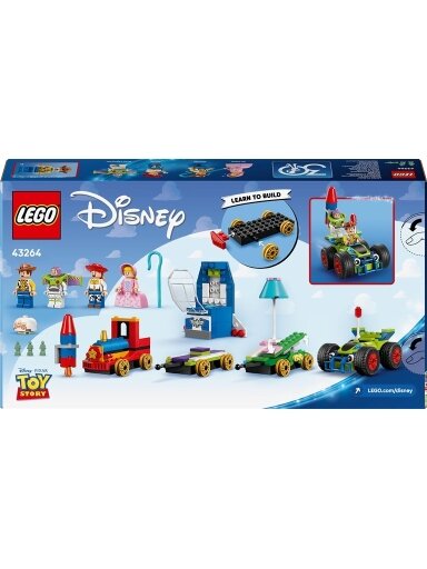 LEGO® „Žaislų istorijos“ šventinis traukinys ir automobilis
