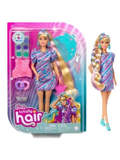 Lėlė Barbie Barbie Totally Hair Stars Doll HCM88, 29 cm