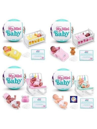 Lėlė - kūdikis su priedais 5 Surprise Mini Baby 77487GQ2