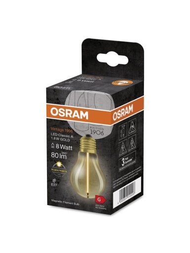 LEMPUTĖ LED A60 E27 1.8W 827 80LM AMB MAG
