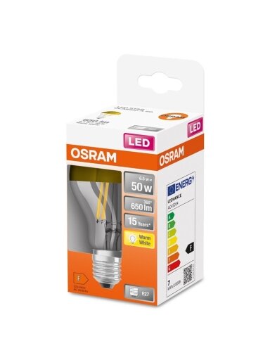 LEMPUTĖ LED A60 E27 6.5W 827 650LM AUKS