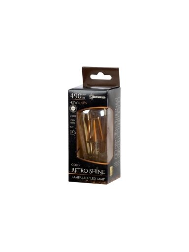 LEMPUTĖ LED E27 ST58 4.9W 2400K 490LM AMB