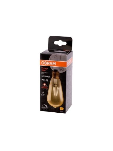 LEMPUTĖ LED EDISON 6.5W E27 824 725LM DIM