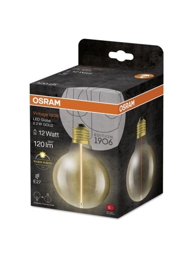 LEMPUTĖ LED G95 E27 2.2W 827 120LM AMB MAG