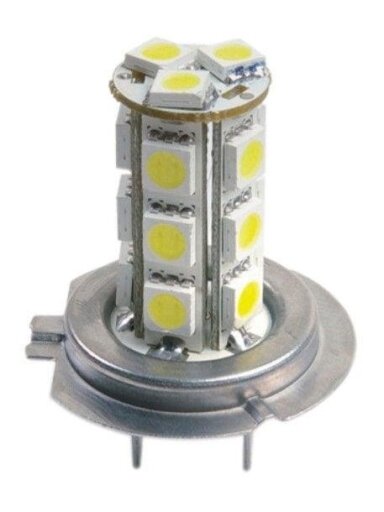 Lemputė LED H7 18SMD 5050 balta, 1 vnt