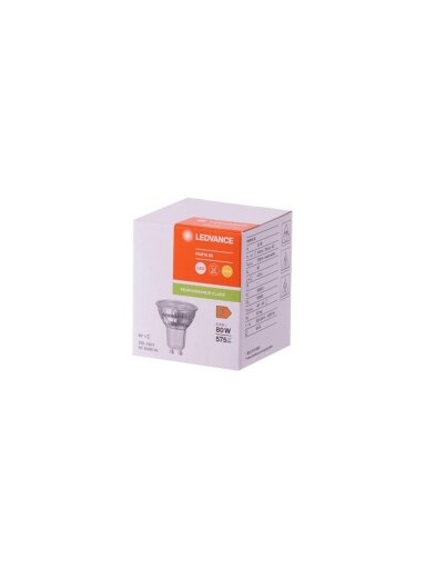 Lemputė Ledvance LED GU10, šiltai balta, GU10, 6,9W, 575LM