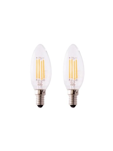 Lemputė Osram LED, B40, šiltai balta, E14, 4 W, 470 lm