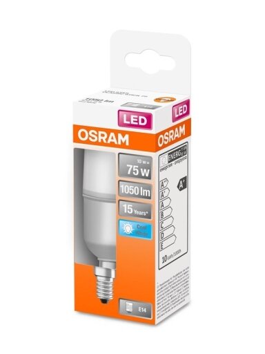 Lemputė Osram LED, S15, 4000 °K, E14, 10 W, 1055 lm