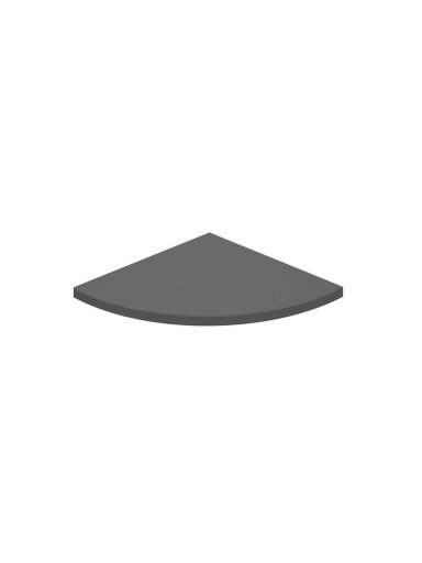 Lentyna DOLLE LITE CORNER, antracito, 30×30×1,9 cm