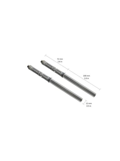 Lentynos laikiklis Dolle StrongFix, 172x12 mm, pilka, 2 vnt.