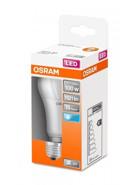 LED lemputė OSRAM, A60, E27, 13 W, 1521 lm, 4000 K 1