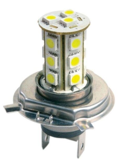 Lemputė LED H4 18SMD 5050 balta, 1 vnt