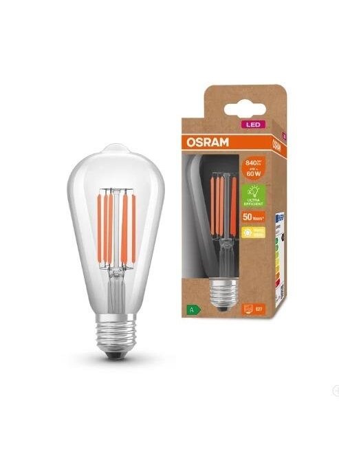 Lemputė Osram LED, ST64, 3000 °K, E27, 4 W, 806 lm 2 Lemputė Osram LED, ST64, 3000 °K, E27, 4 W, 806 lm 2