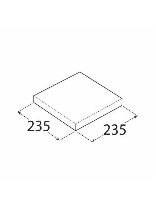 Lentyna Velano FS 24/24, tamsiai ruda, 23.5x23.5x3.8 cm 1 Lentyna Velano FS 24/24, tamsiai ruda, 23.5x23.5x3.8 cm 1