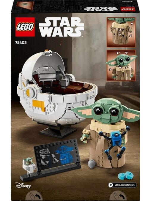 LEGO® Star Wars Grogu™ with Hover Pram, 1048 vnt. 1