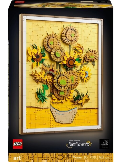 LEGO® Art Vincent van Gogh – „Saulėgrąžos“ 31215, 2615 vnt. LEGO® Art Vincent van Gogh – „Saulėgrąžos“ 31215, 2615 vnt.