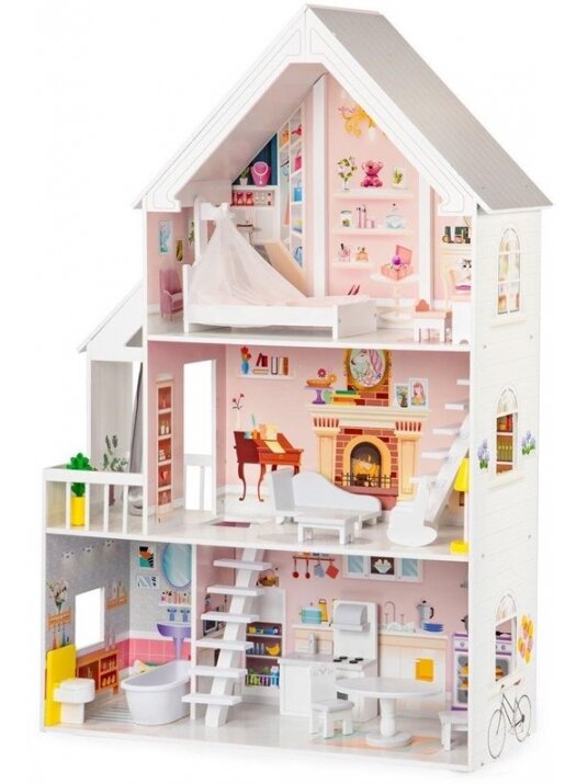 Lėlių namelis EcoToys XXL Residence White