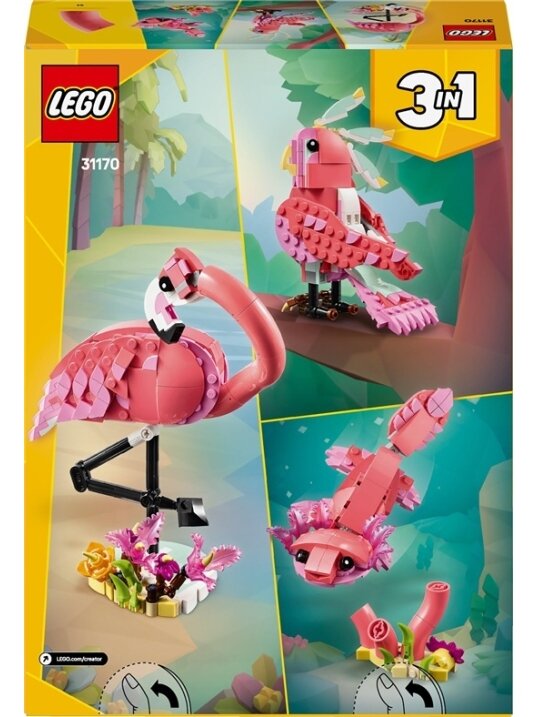 LEGO® Creator 3in1 Laukiniai gyvūnai: rožinis flamingas 1 LEGO® Creator 3in1 Laukiniai gyvūnai: rožinis flamingas 1