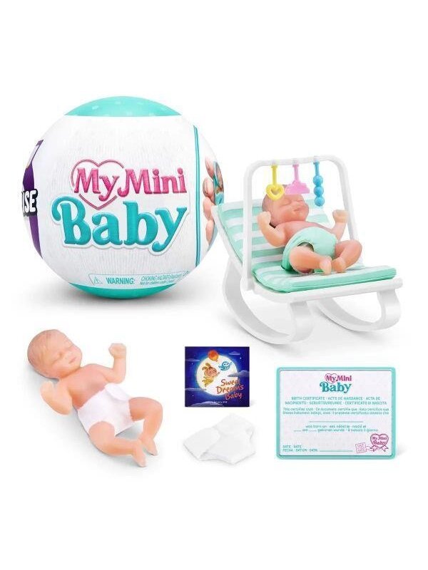 Lėlė - kūdikis su priedais 5 Surprise Mini Baby 77487GQ2 Lėlė - kūdikis su priedais 5 Surprise Mini Baby 77487GQ2
