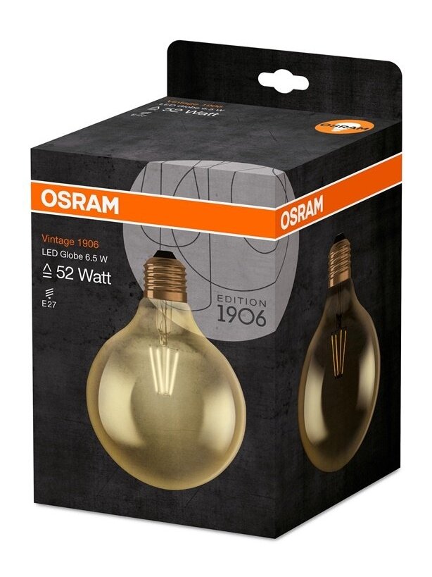LED lemputė Osram G125, 7W, E27, 2500K,  725lm 1