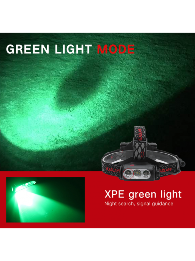 LED Galvos Žibintas OEM YHX-1302, 360° Dvigubos Galvutės Pasukimas 9 LED Galvos Žibintas OEM YHX-1302, 360° Dvigubos Galvutės Pasukimas 9