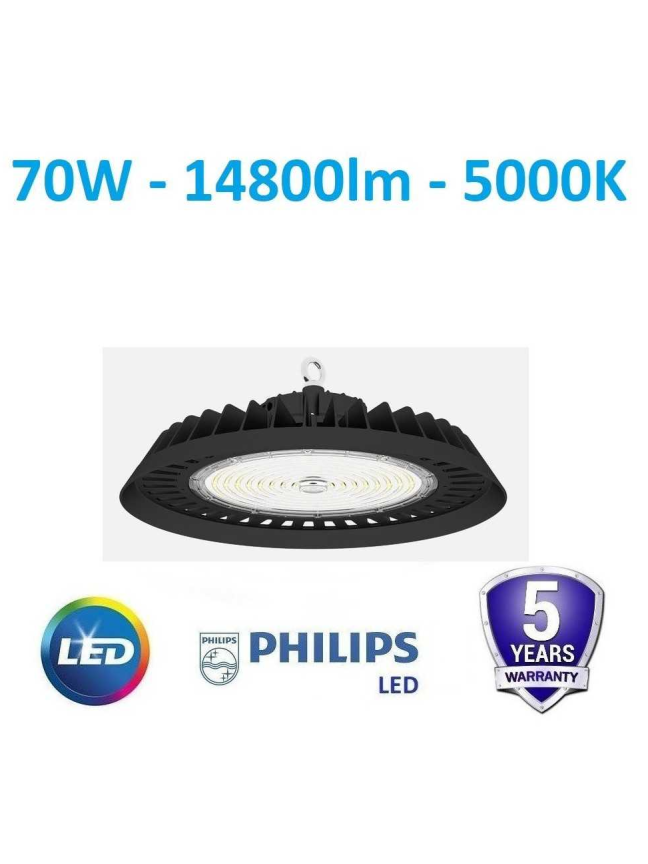 LED High bay UFO 70W - 14800lm - 5000K - IP65