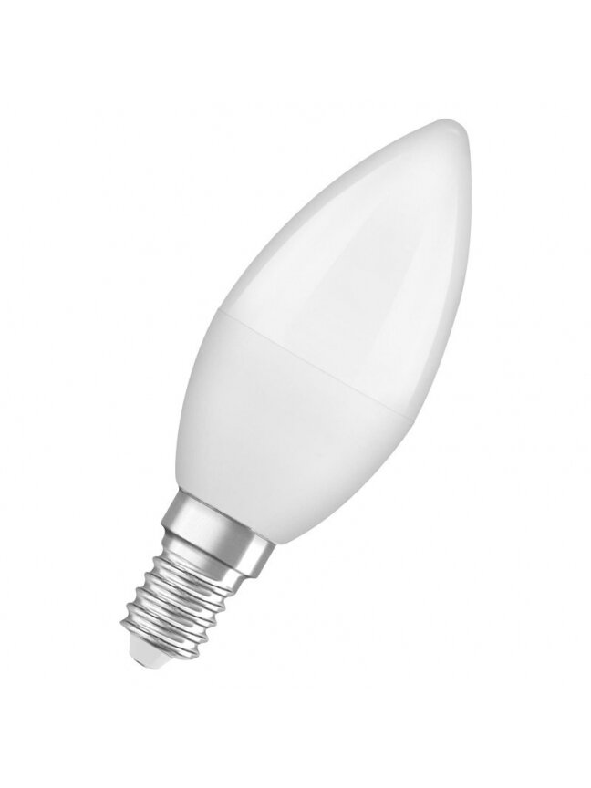 LED lempa Osram B35, 5.5W, E14, 2700K, 470lm, matinė LED lempa Osram B35, 5.5W, E14, 2700K, 470lm, matinė
