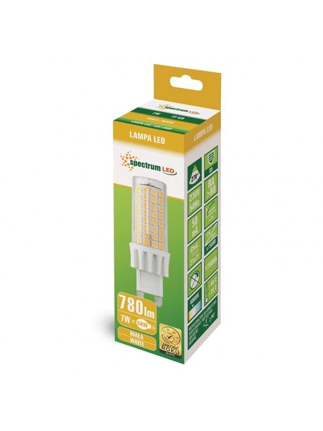 LED lemputė G9  T15 7W 4000K 780LM 1