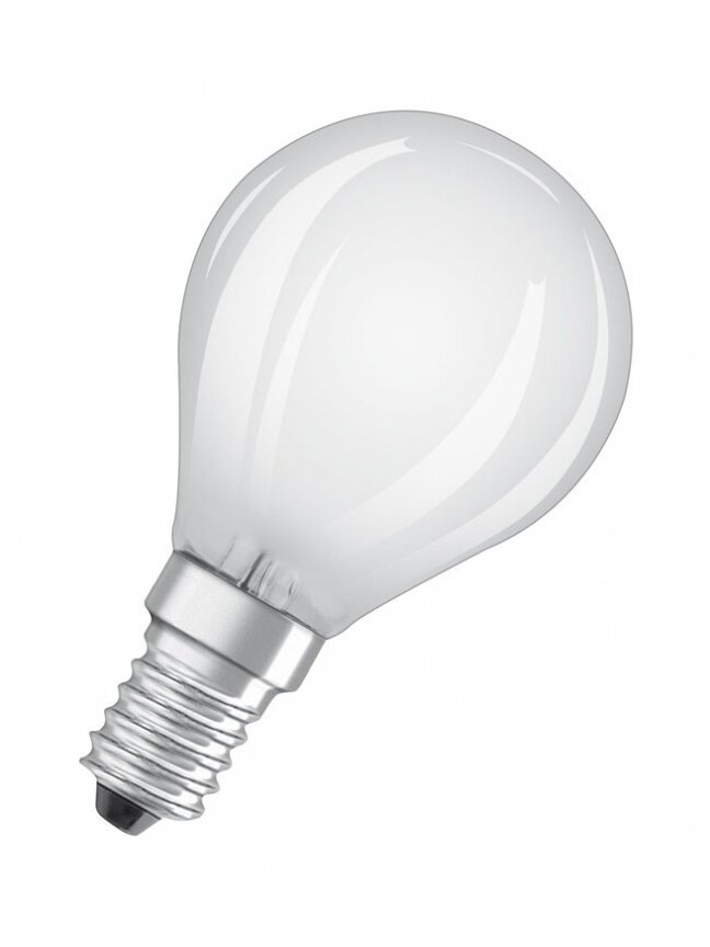 LED lemputė Osram, P45, 4W, E14, 2700K, 470lm, matinė