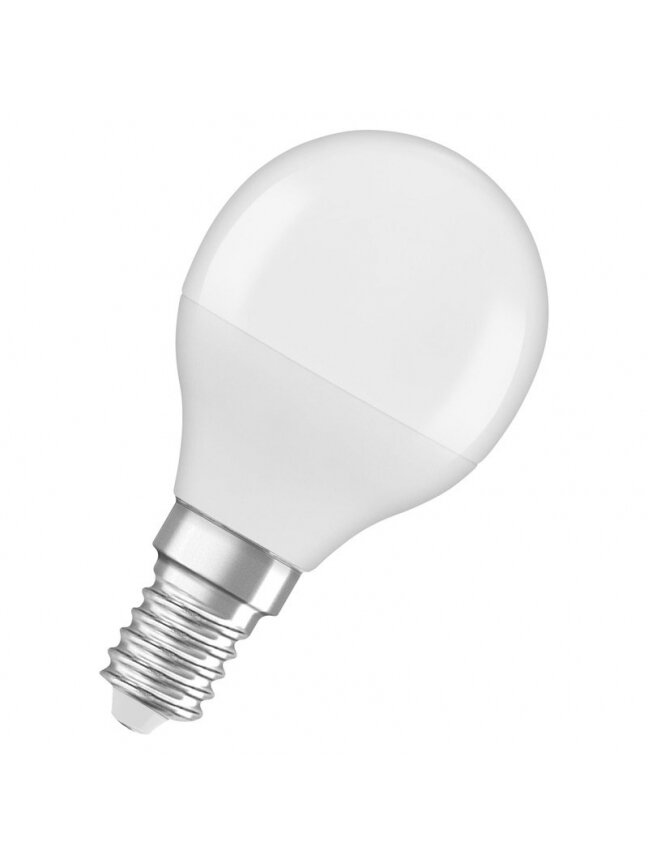 LED lemputė Osram, P45, 5.5W, E14, 4000K, 470lm, matinė LED lemputė Osram, P45, 5.5W, E14, 4000K, 470lm, matinė