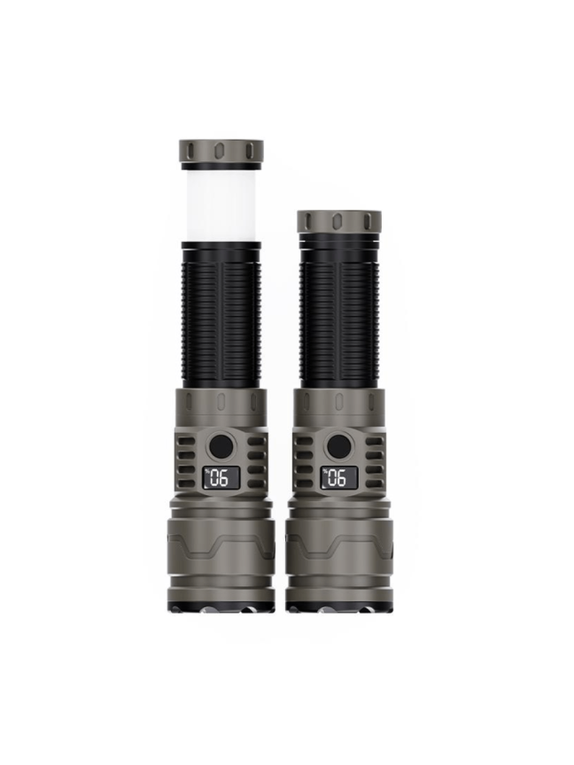 LED Žibintuvėlis Tiger Wolf HL-1303 su ekranu 3 LED Žibintuvėlis Tiger Wolf HL-1303 su ekranu 3