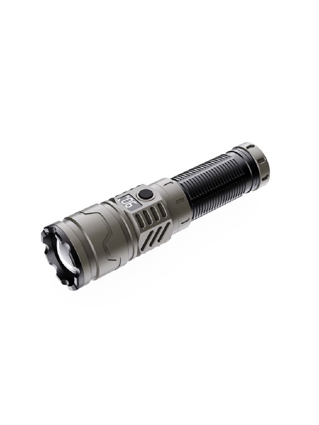 LED Žibintuvėlis Tiger Wolf HL-1303 su ekranu