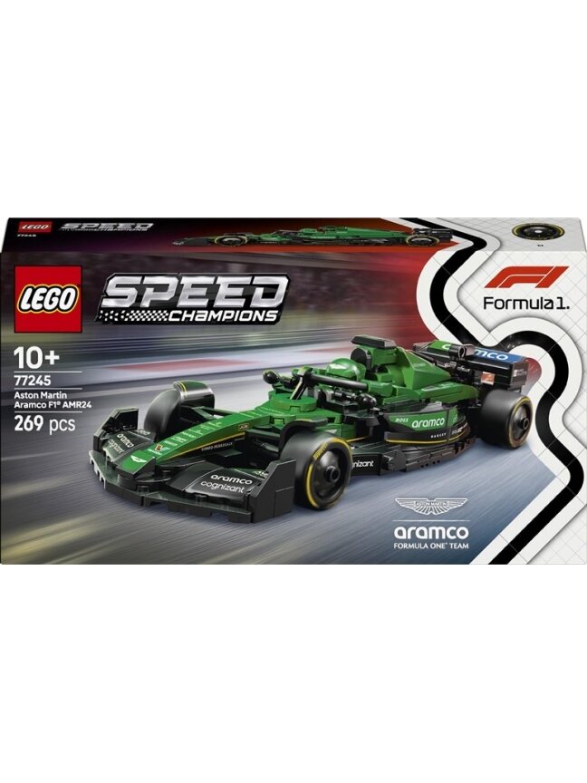 LEGO® Aston Martin Aramco F1® AMR24 Race Car 77245, 269 vnt. LEGO® Aston Martin Aramco F1® AMR24 Race Car 77245, 269 vnt.