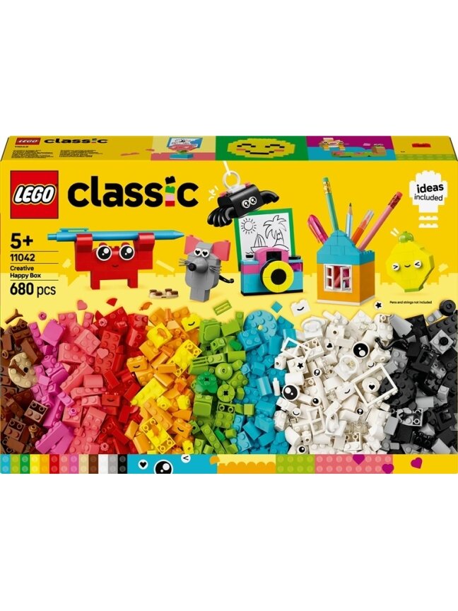 LEGO® Classic Creative Happy Box 11042, 680 vnt. LEGO® Classic Creative Happy Box 11042, 680 vnt.