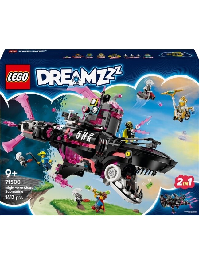 LEGO® DREAMZzz Nightmare Shark Submarine 71500, 1413 pcs LEGO® DREAMZzz Nightmare Shark Submarine 71500, 1413 pcs