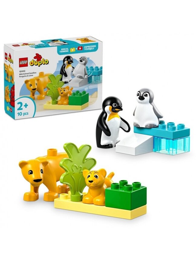 LEGO® Duplo Laukinių gyvūnų šeimos 10442, 10 vnt. 1