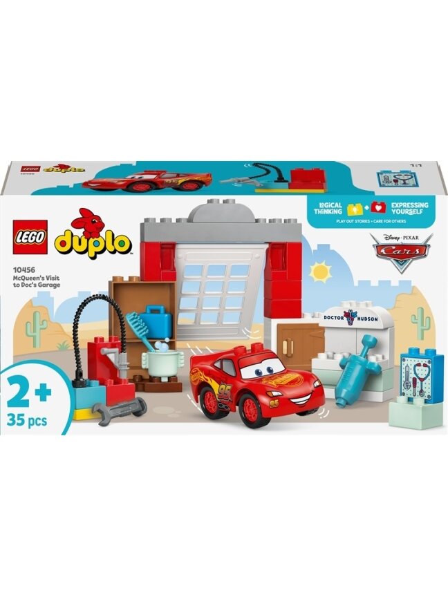 LEGO® DUPLO® Makvyno apsilankymas Daktaro garaže, 35 vnt. LEGO® DUPLO® Makvyno apsilankymas Daktaro garaže, 35 vnt.