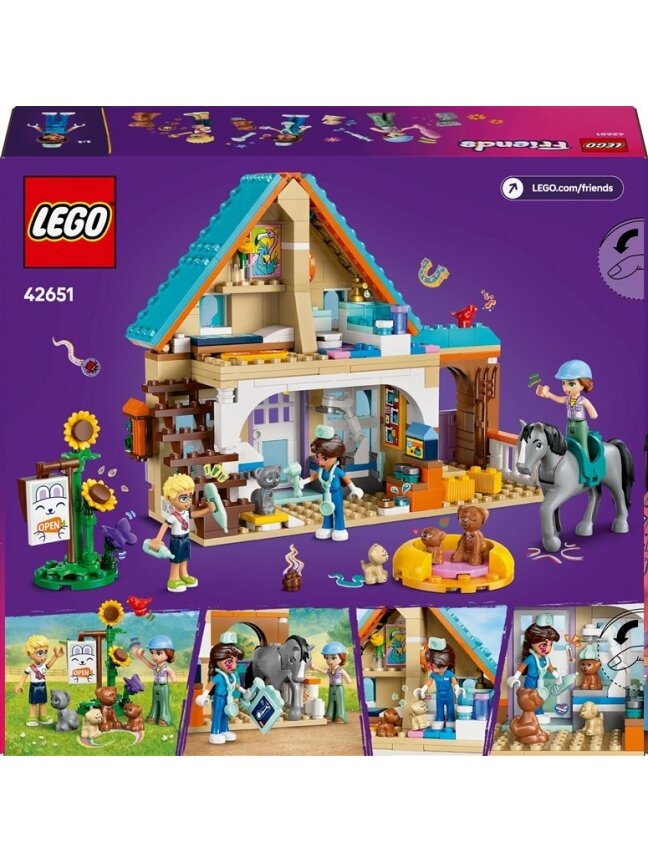 LEGO® Friends Horse and Pet Vet Clinic 42651, 428 vnt. 1 LEGO® Friends Horse and Pet Vet Clinic 42651, 428 vnt. 1