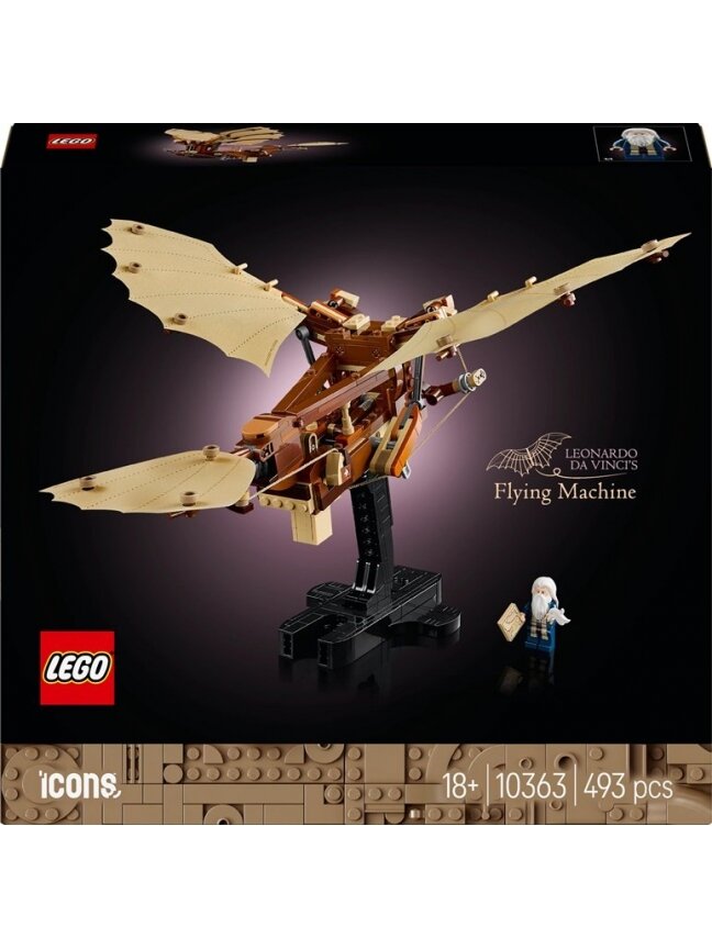 LEGO® Icons Leonardo da Vinčio skraidymo aparatas, 493 vnt.