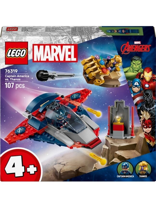 LEGO® Marvel Captain America vs. Thanos 76319, 107 pcs LEGO® Marvel Captain America vs. Thanos 76319, 107 pcs