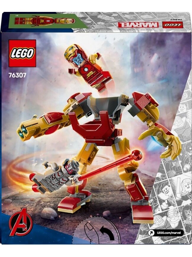 LEGO® Marvel Iron Man Mech vs. Ultron, 101 vnt. 1 LEGO® Marvel Iron Man Mech vs. Ultron, 101 vnt. 1