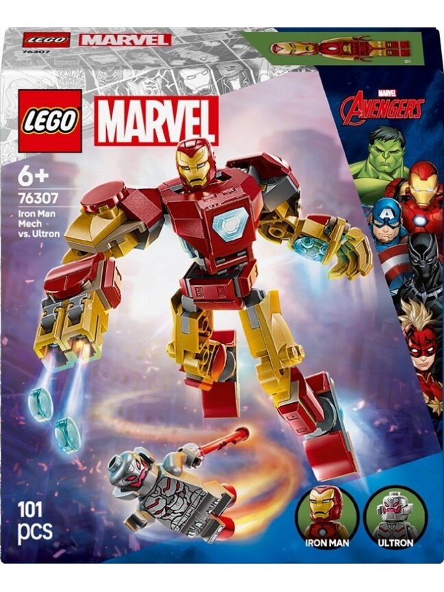 LEGO® Marvel Iron Man Mech vs. Ultron, 101 vnt.