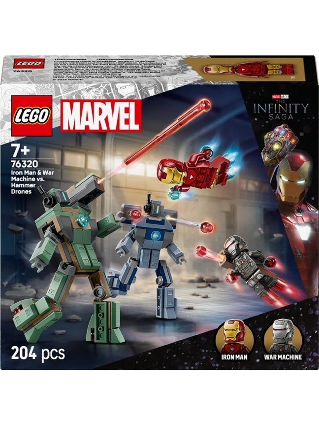 LEGO® Marvel Iron Man & War Machine vs. Hammer Drones 76320