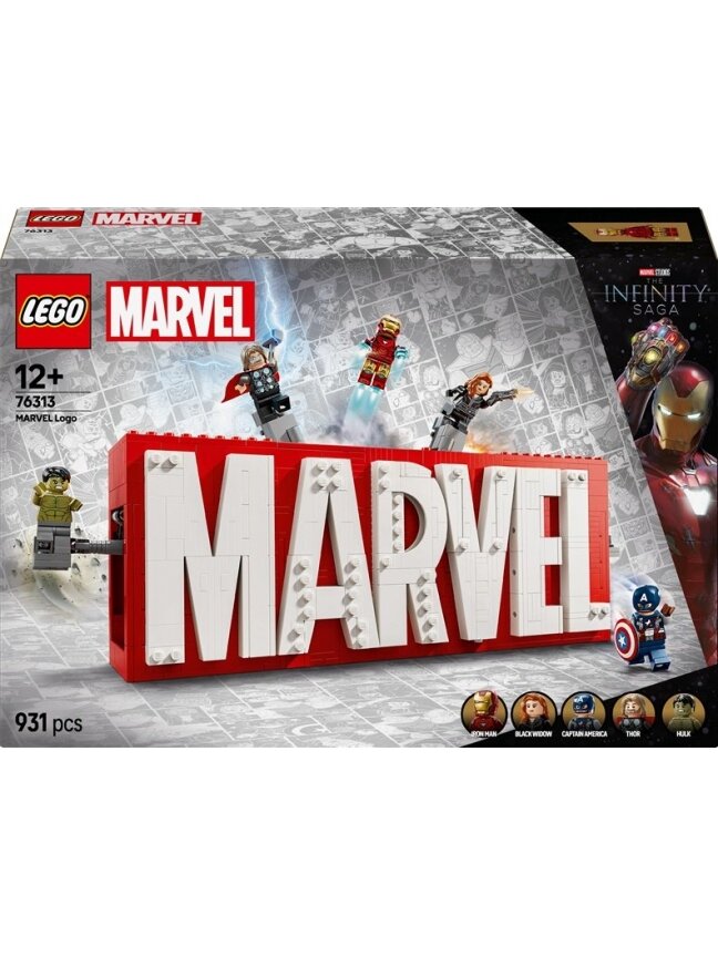 LEGO® Marvel MARVEL Logo & Minifigures, 931 vnt.
