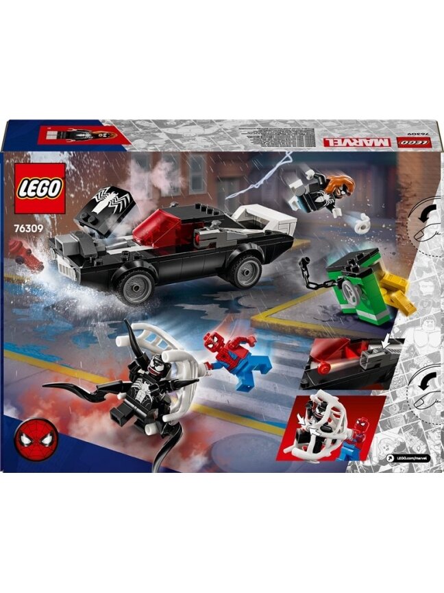 LEGO® Marvel Spider-Man vs. Venom Muscle Car, 254 vnt. 1 LEGO® Marvel Spider-Man vs. Venom Muscle Car, 254 vnt. 1
