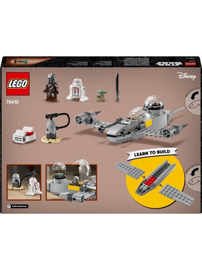 LEGO® Star Wars Mando and Grogu's N-1 Starfighter™, 92 vnt. 1 LEGO® Star Wars Mando and Grogu's N-1 Starfighter™, 92 vnt. 1