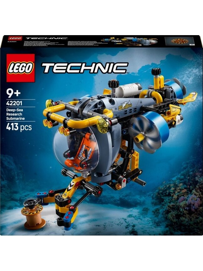 LEGO® Technic Deep-Sea Research Submarine 42201, 413 vnt. LEGO® Technic Deep-Sea Research Submarine 42201, 413 vnt.