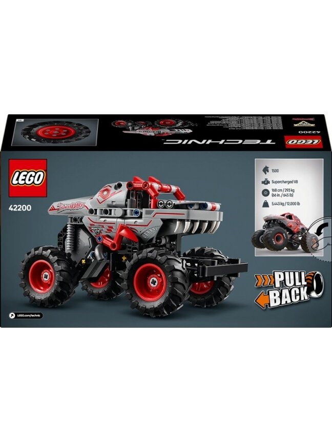 LEGO® Technic Monster Jam™ ThunderROARus™ Pull-Back, 232 vnt 1