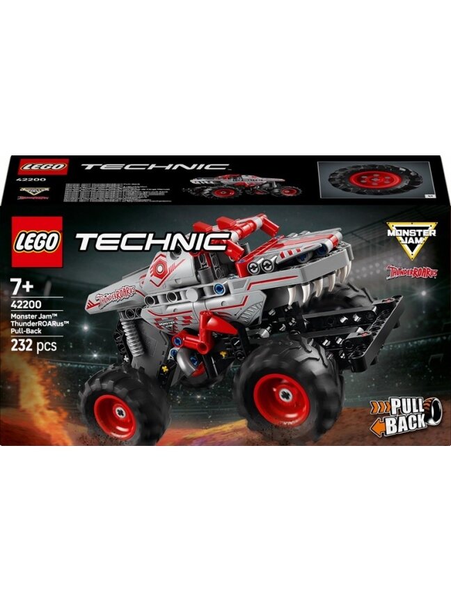 LEGO® Technic Monster Jam™ ThunderROARus™ Pull-Back, 232 vnt LEGO® Technic Monster Jam™ ThunderROARus™ Pull-Back, 232 vnt
