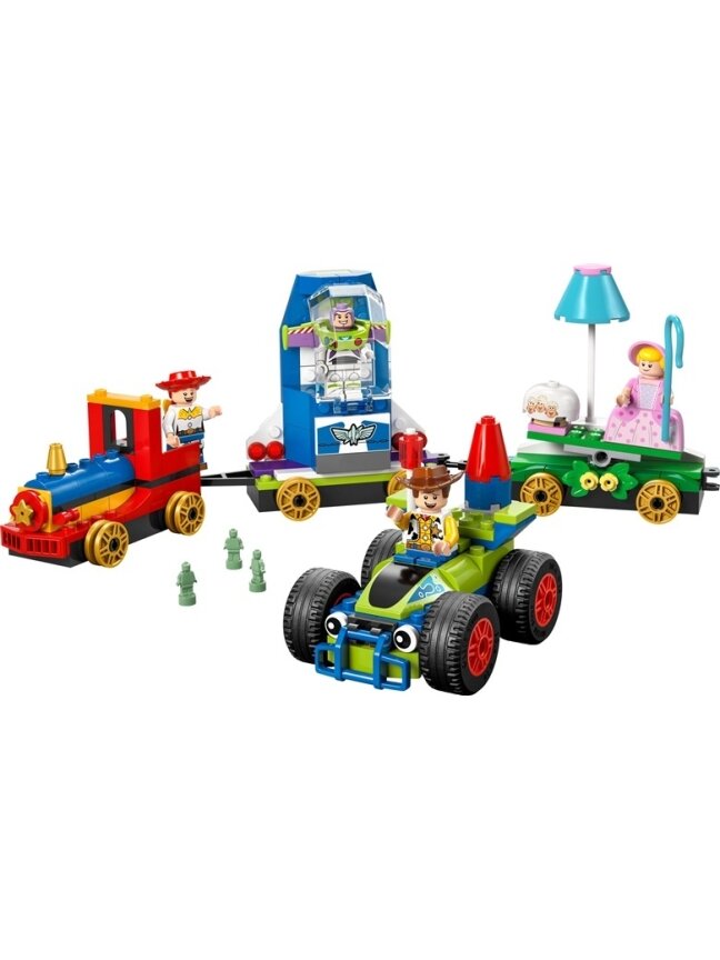 LEGO® „Žaislų istorijos“ šventinis traukinys ir automobilis 2